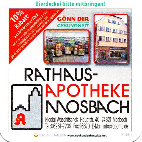 mosbach mos-bw mosbacher quad 5b (185-rathaus apotheke-h13841)
